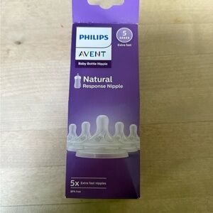Natural Response Nipple - Purple Stage 5 NEW